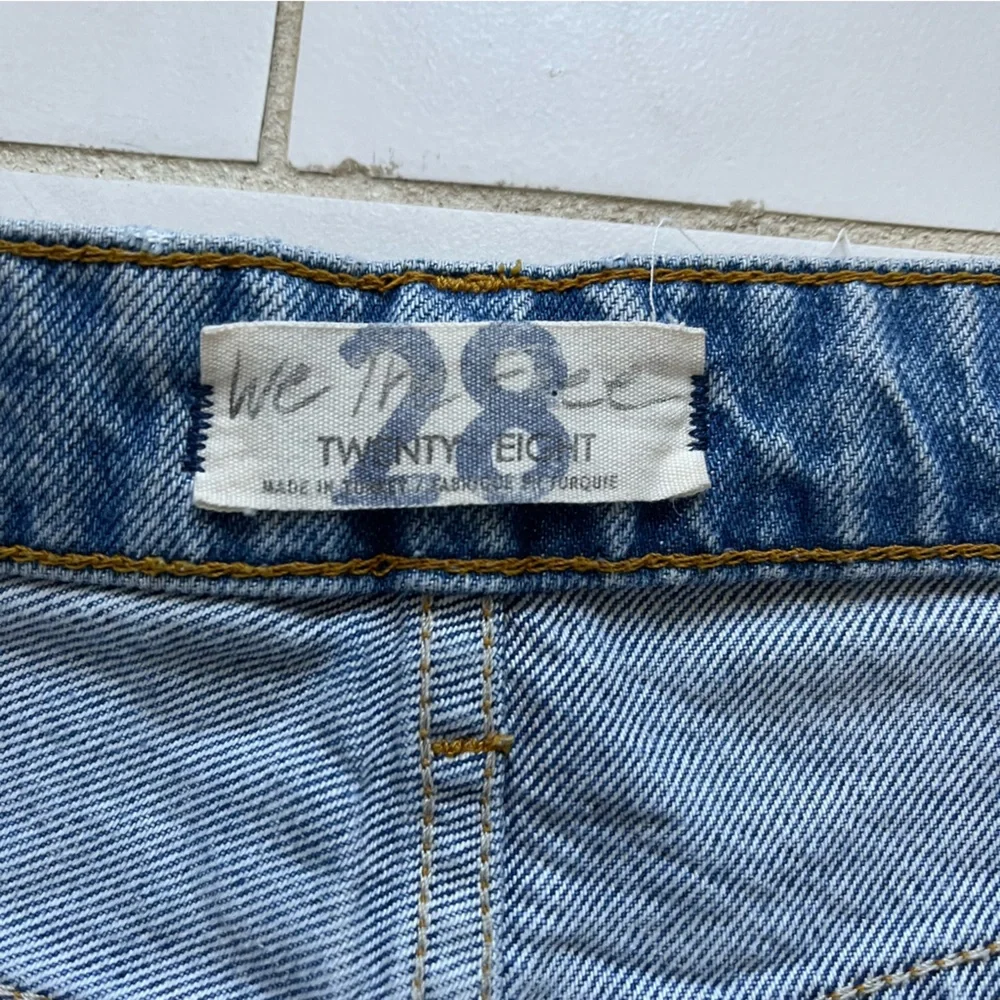 Free People We The Free Ranger Ripped Crop Wide Leg Denim Jeans 28 - Picture 3 of 9